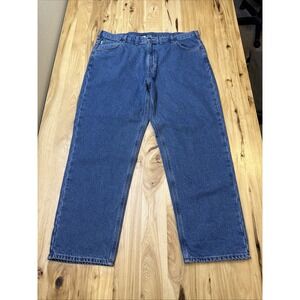 Carhartt B172 Men's Flannel Lined Straight Leg Relaxed Fit Jean Size 44x32